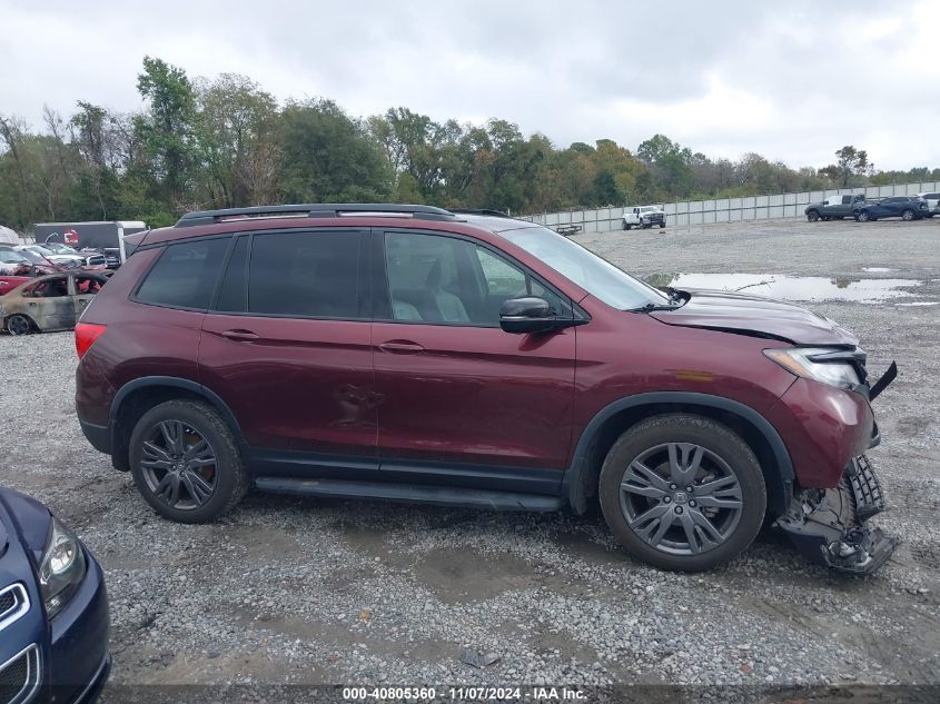 2020 Honda Passport Awd Elite VIN: 5FNYF8H03LB001203 Lot: 40805360