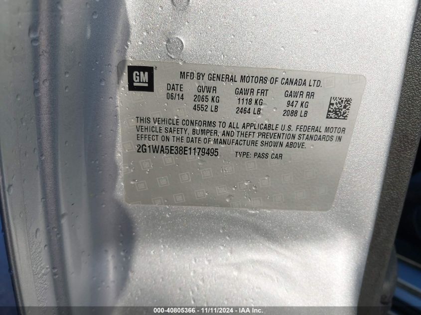 2014 CHEVROLET IMPALA LIMITED LS - 2G1WA5E38E1179495