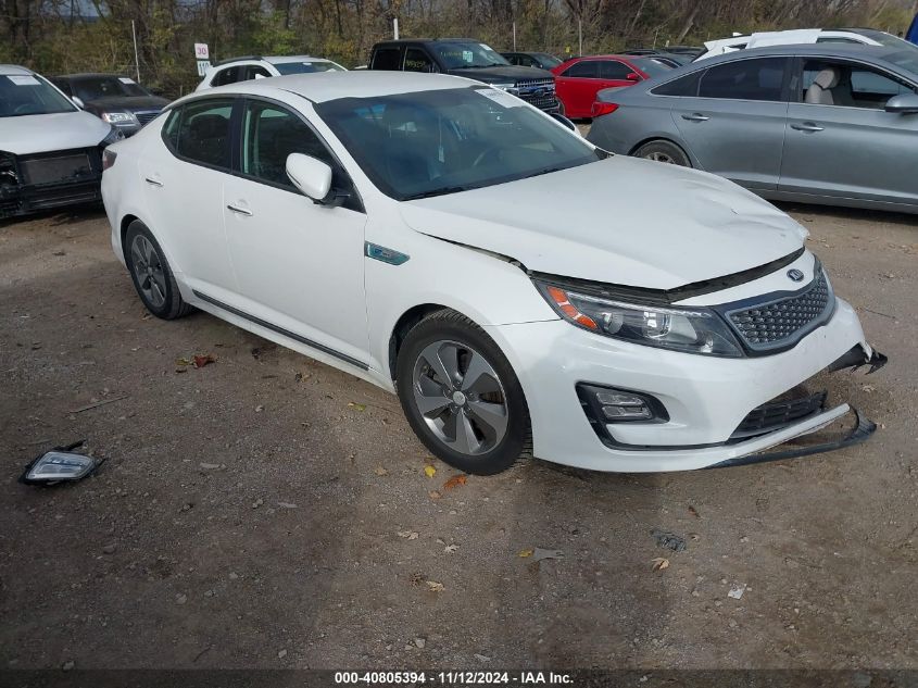 2015 Kia Optima Hybrid Ex VIN: KNAGN4ADXF5080571 Lot: 40805394