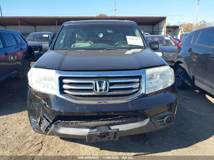 2013 Honda Pilot Lx VIN: 5FNYF4H22DB079743 Lot: 40805437