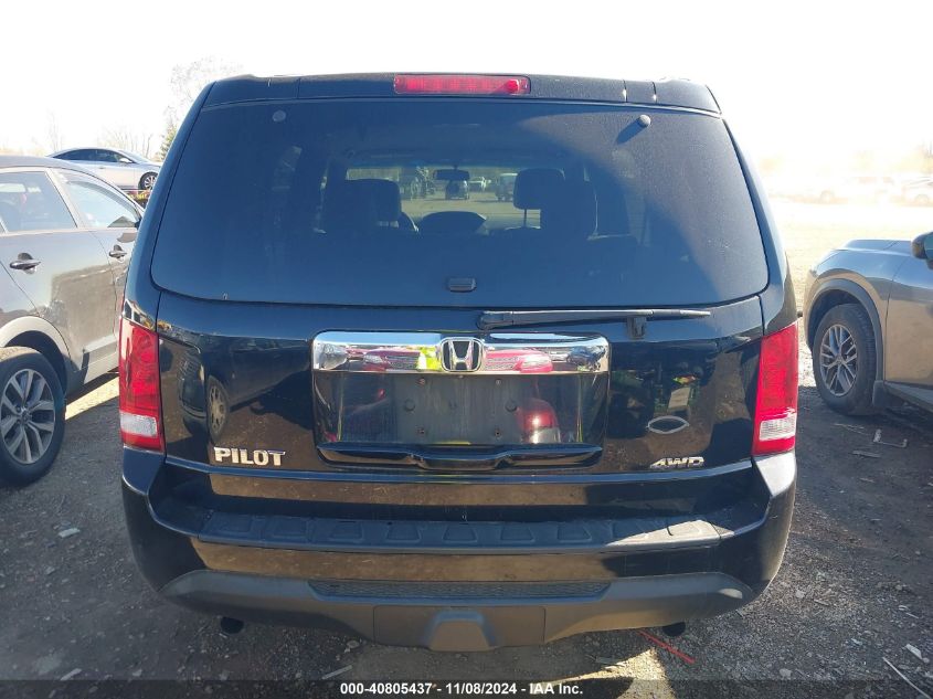 2013 Honda Pilot Lx VIN: 5FNYF4H22DB079743 Lot: 40805437