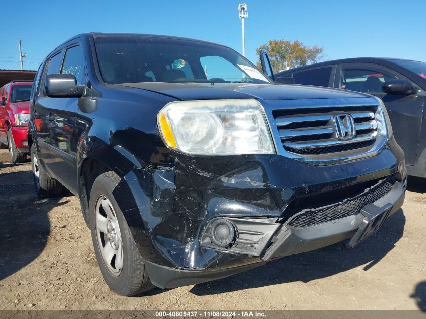 2013 Honda Pilot Lx VIN: 5FNYF4H22DB079743 Lot: 40805437