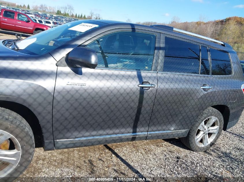 2013 Toyota Highlander Limited V6 VIN: 5TDDK3EHXDS211902 Lot: 40805455