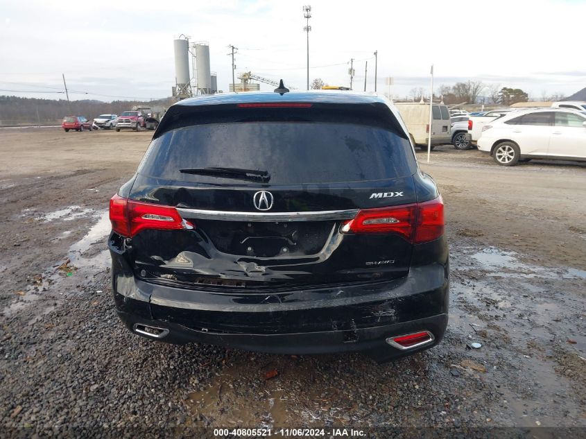 2014 Acura Mdx VIN: 5FRYD4H23EB031495 Lot: 40805521