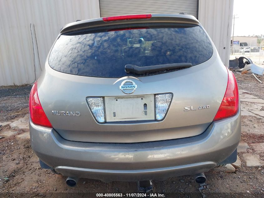 2004 Nissan Murano Sl VIN: JN8AZ08W94W315521 Lot: 40805563