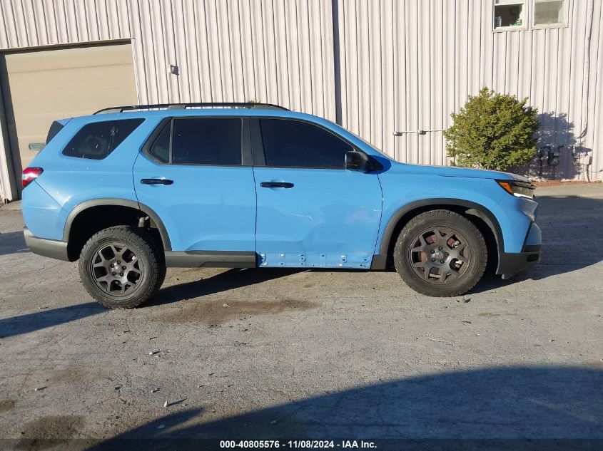 2023 Honda Pilot Awd Trailsport VIN: 5FNYG1H69PB032423 Lot: 40805576