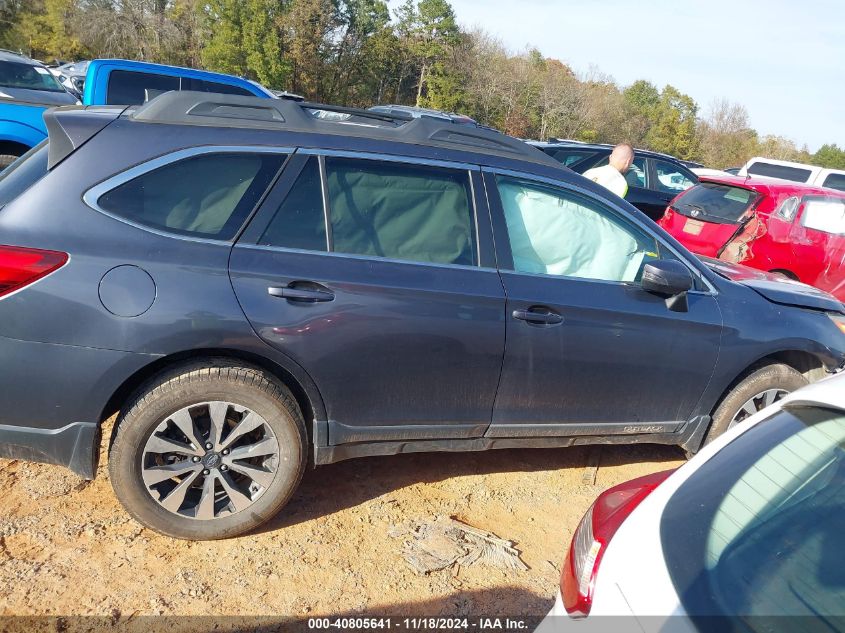 2017 Subaru Outback 2.5I Limited VIN: 4S4BSAKC4H3211689 Lot: 40805641