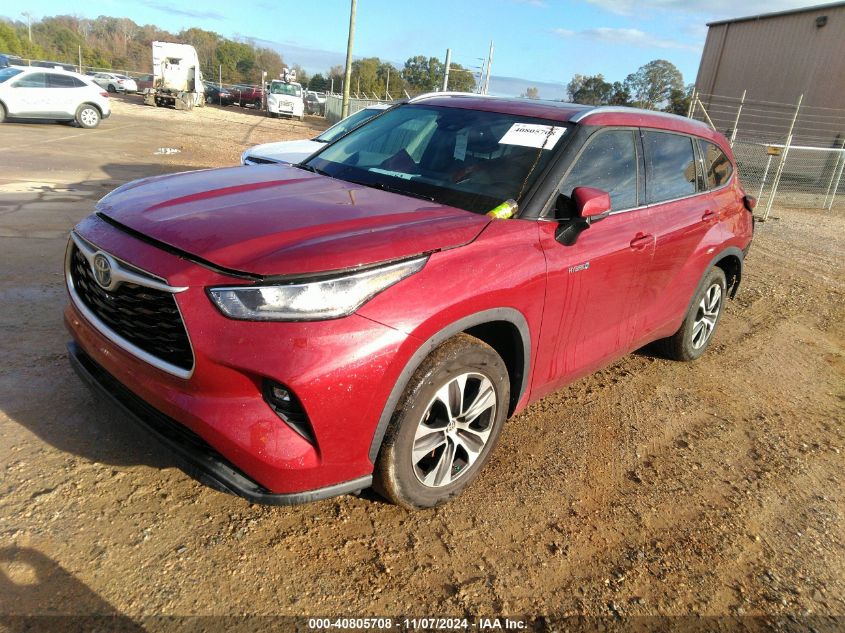 2020 TOYOTA HIGHLANDER HYBRID XLE - 5TDGARAH8LS503216