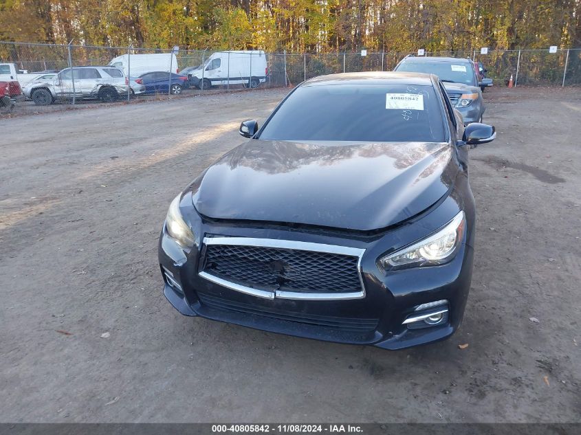 2014 Infiniti Q50 Premium VIN: JN1BV7AR9EM689409 Lot: 40805842