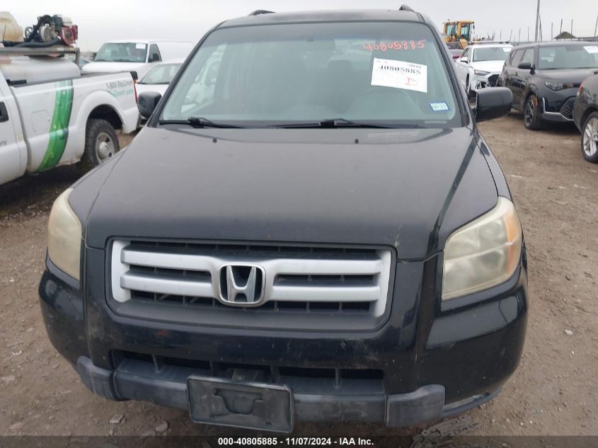 2008 Honda Pilot Ex-L VIN: 5FNYF28758B006792 Lot: 40805885