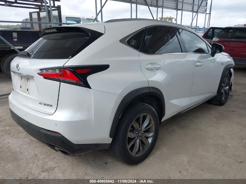 VIN JTJYARBZ8F2018367 2015 Lexus NX, 200T F Sport no.4