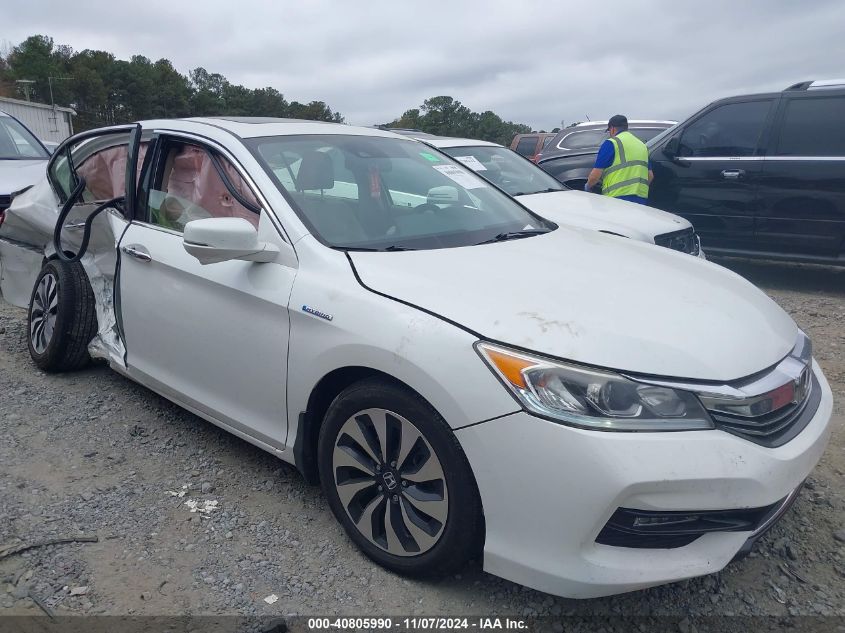 2017 Honda Accord Hybrid Ex-L VIN: JHMCR6F58HC022457 Lot: 40805990