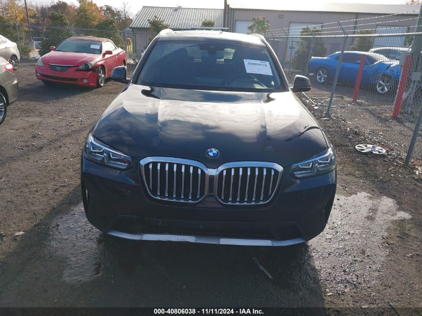 2022 BMW X3 xDrive30I VIN: WBX57DP07NN149047 Lot: 40806038