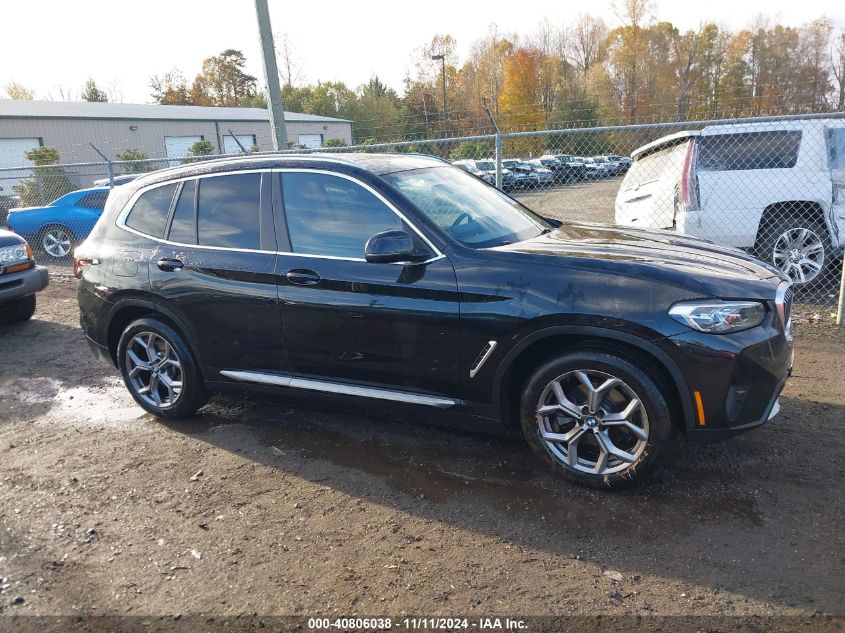 2022 BMW X3 xDrive30I VIN: WBX57DP07NN149047 Lot: 40806038