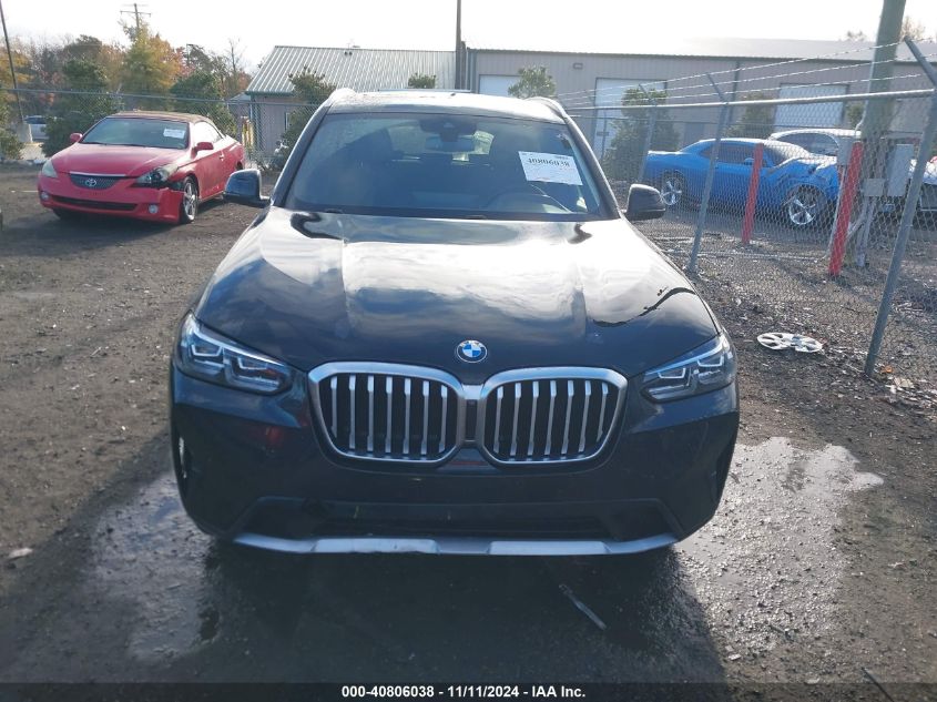 2022 BMW X3 xDrive30I VIN: WBX57DP07NN149047 Lot: 40806038