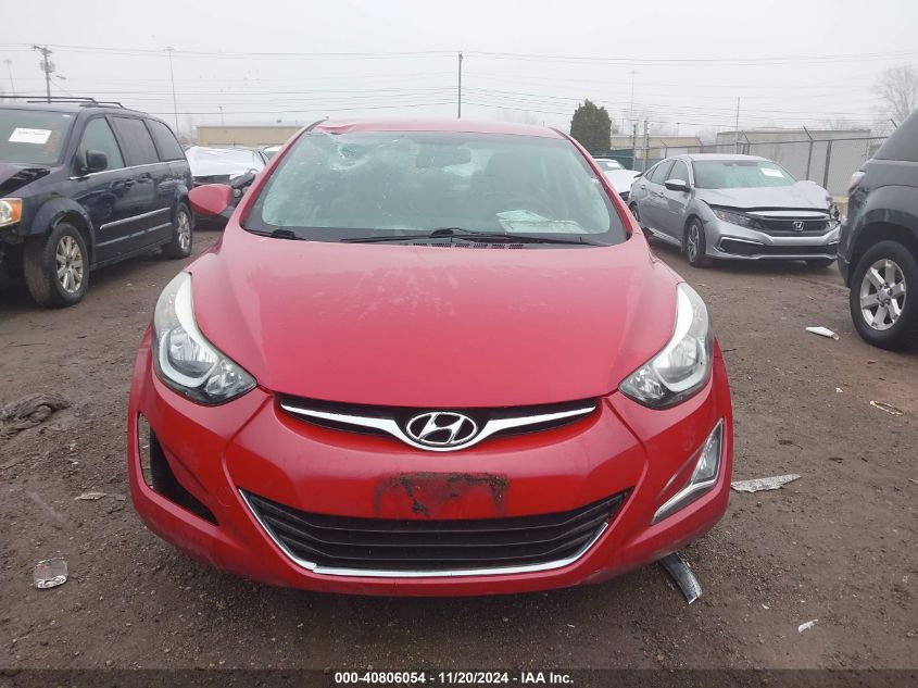 2016 Hyundai Elantra Se VIN: KMHDH4AE1GU501862 Lot: 40806054