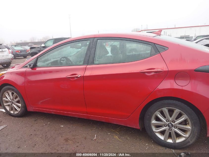 2016 Hyundai Elantra Se VIN: KMHDH4AE1GU501862 Lot: 40806054