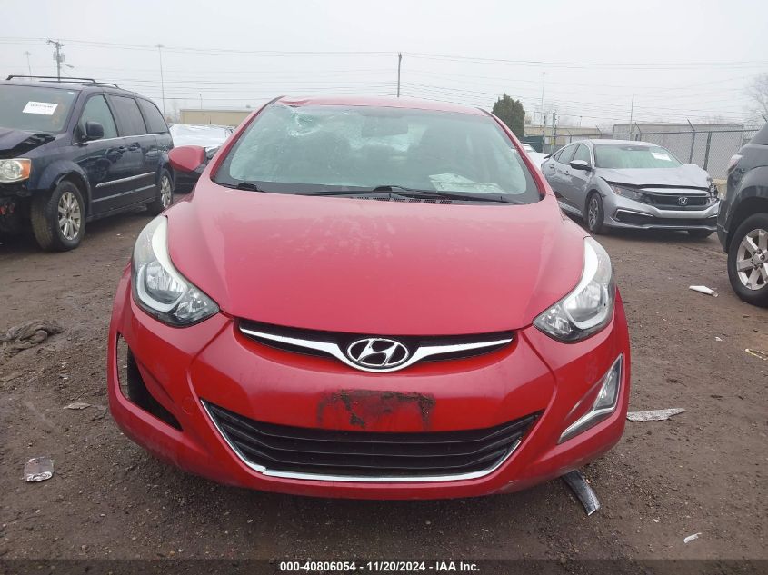 2016 Hyundai Elantra Se VIN: KMHDH4AE1GU501862 Lot: 40806054