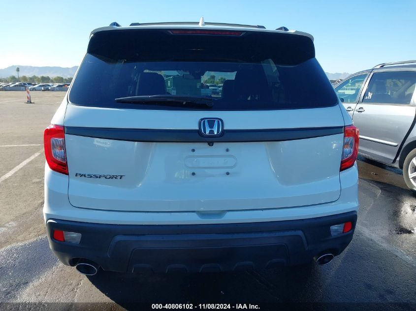 2019 Honda Passport Ex-L VIN: 5FNYF7H52KB003609 Lot: 40806102