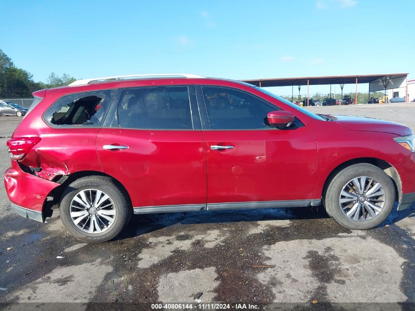 2017 Nissan Pathfinder Sv VIN: 5N1DR2MN2HC645683 Lot: 40806144