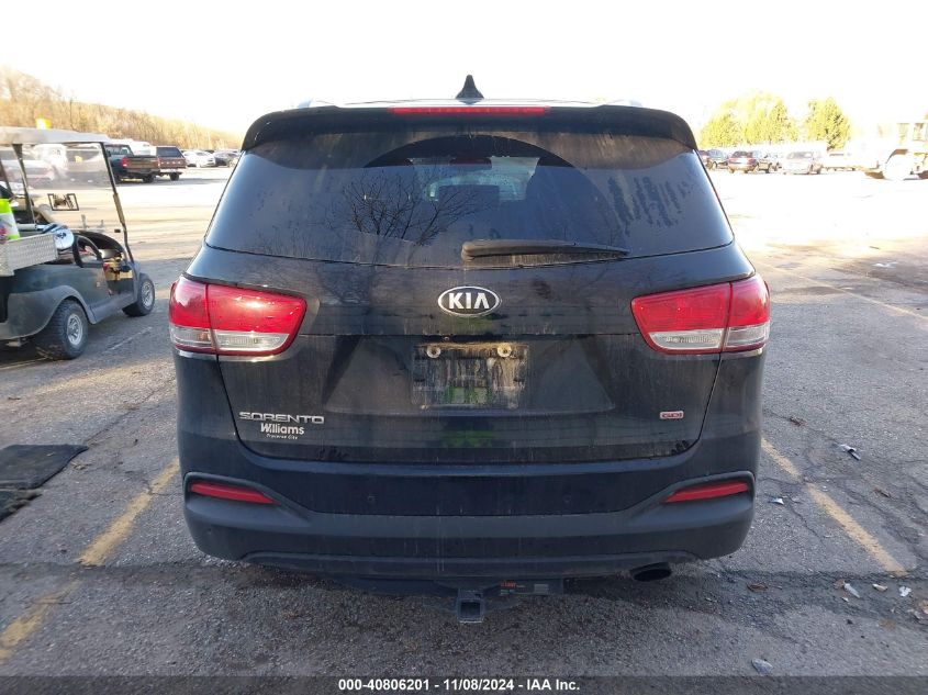 2018 Kia Sorento 2.4L Lx VIN: 5XYPGDA34JG358093 Lot: 40806201