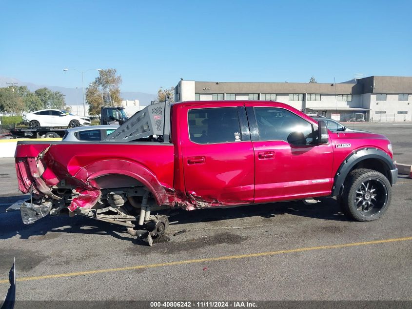 2018 Ford F-150 Lariat VIN: 1FTFW1C18JFD86524 Lot: 40806242