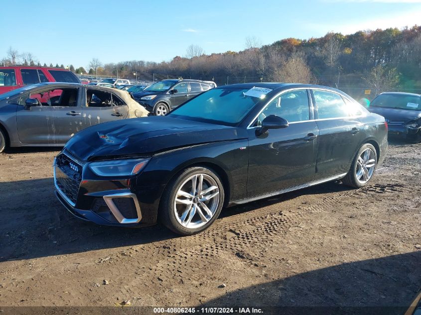 2021 Audi A4 Premium Plus 45 Tfsi S Line Quattro S Tronic VIN: WAUEAAF42MA030178 Lot: 40806245