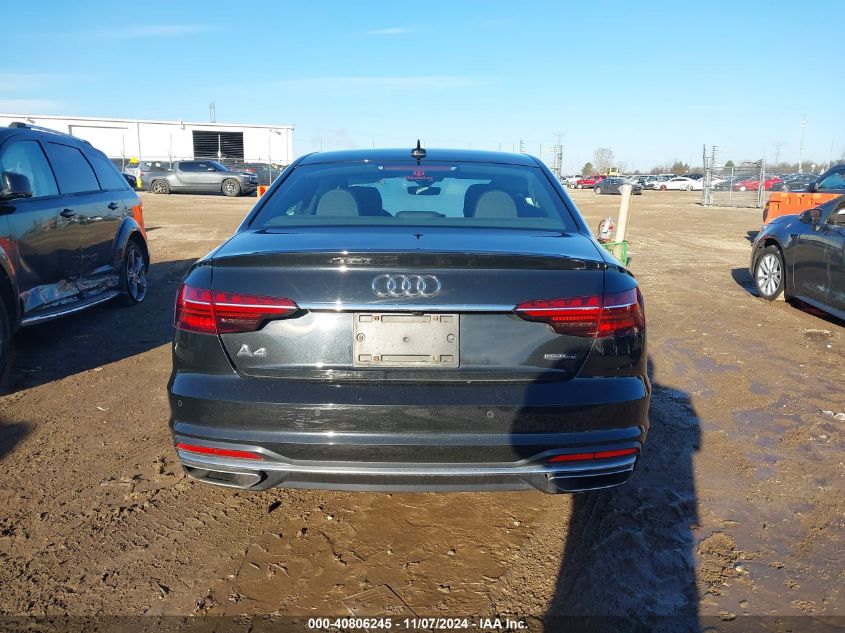 2021 Audi A4 Premium Plus 45 Tfsi S Line Quattro S Tronic VIN: WAUEAAF42MA030178 Lot: 40806245