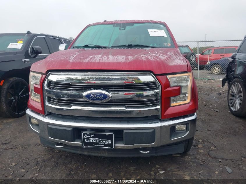 2017 Ford F-150 Lariat VIN: 1FTEW1EG3HFA40226 Lot: 40806277