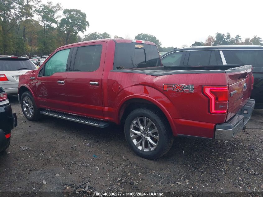 2017 Ford F-150 Lariat VIN: 1FTEW1EG3HFA40226 Lot: 40806277