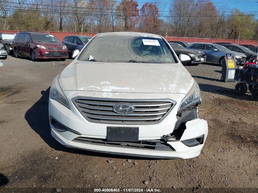 2016 Hyundai Sonata Se VIN: 5NPE24AF9GH391382 Lot: 40806403