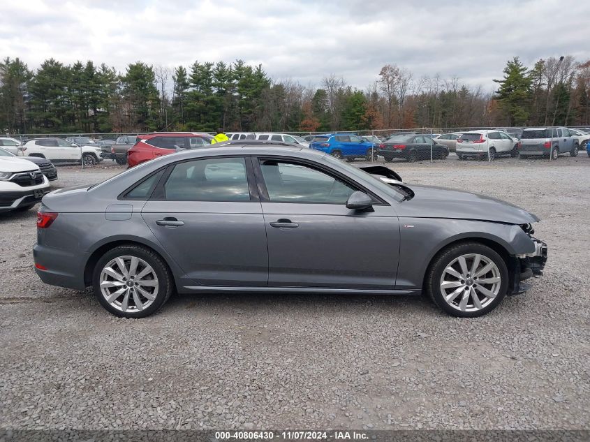 2018 Audi A4 2.0T Ultra Premium VIN: WAUKMAF48JA050201 Lot: 40806430