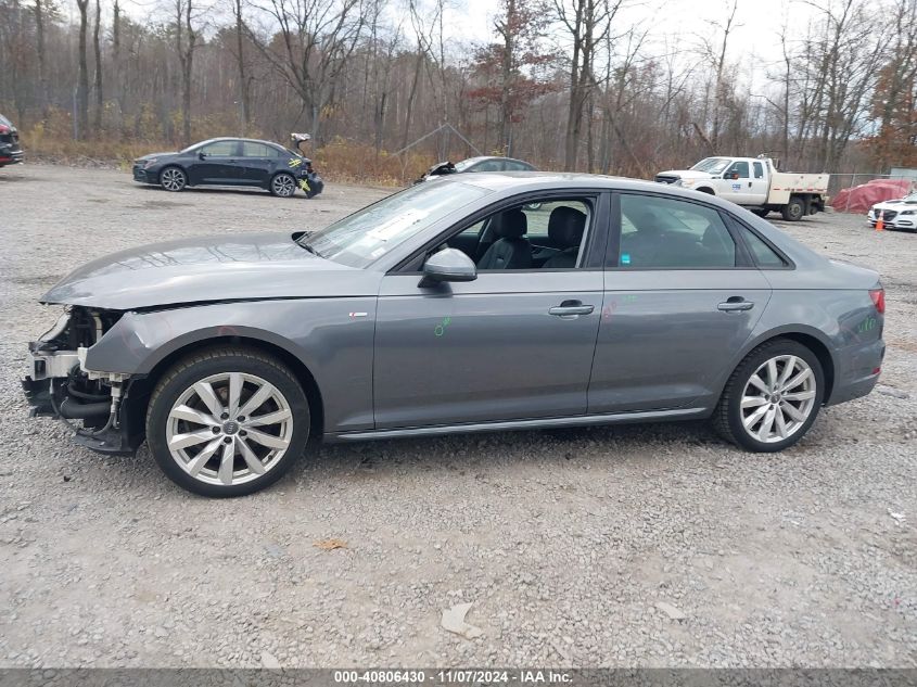 2018 Audi A4 2.0T Ultra Premium VIN: WAUKMAF48JA050201 Lot: 40806430