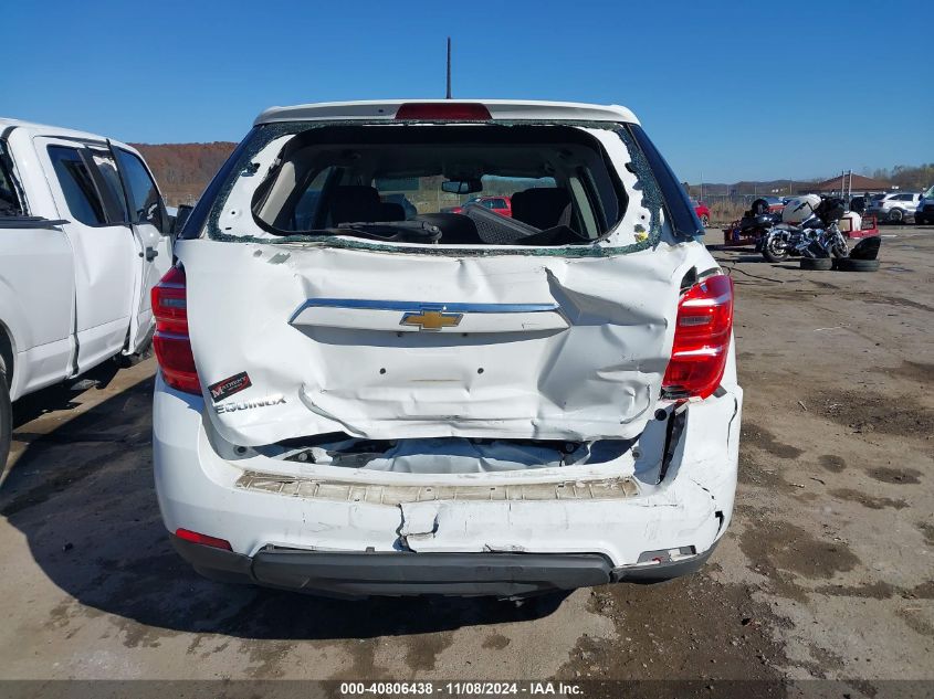 2017 Chevrolet Equinox Ls VIN: 2GNALBEK3H1605672 Lot: 40806438