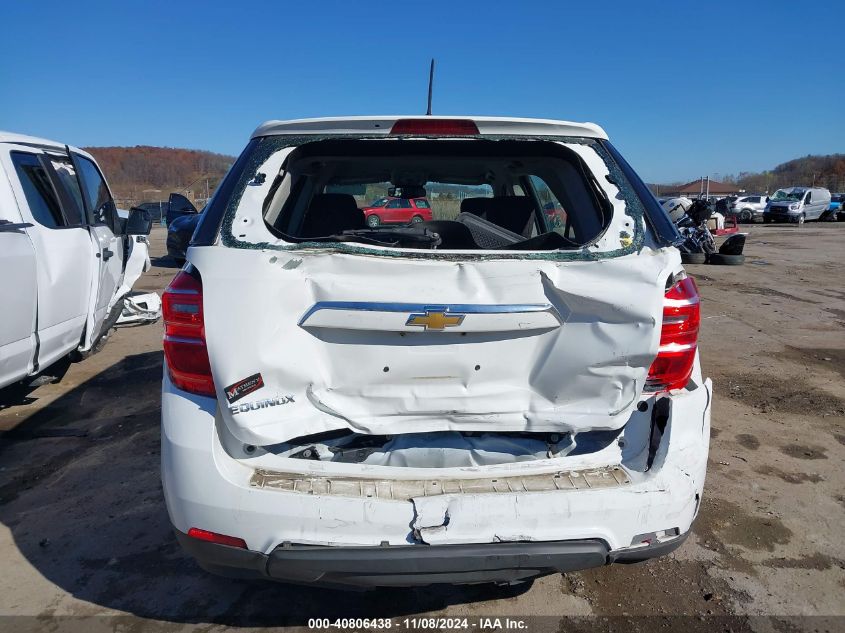 2017 Chevrolet Equinox Ls VIN: 2GNALBEK3H1605672 Lot: 40806438