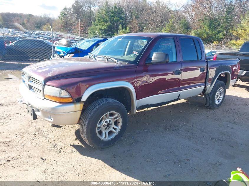 2003 Dodge Dakota Quad Slt VIN: 1D7HG48N33S198965 Lot: 40806475