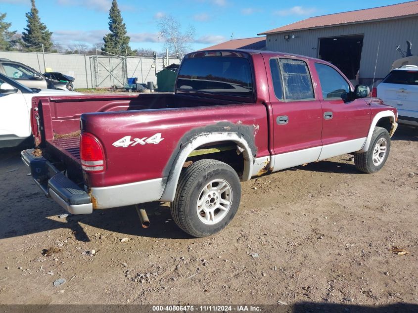 2003 Dodge Dakota Quad Slt VIN: 1D7HG48N33S198965 Lot: 40806475