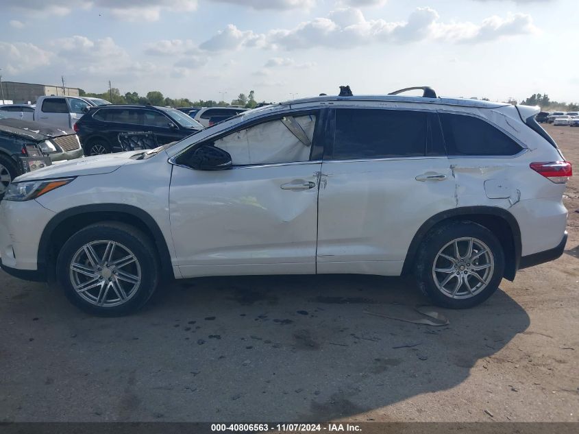 2018 Toyota Highlander Limited VIN: 5TDYZRFH9JS242259 Lot: 40806563