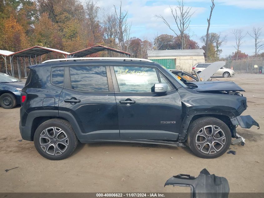 2017 Jeep Renegade Limited Fwd VIN: ZACCJADB7HPE38726 Lot: 40806622