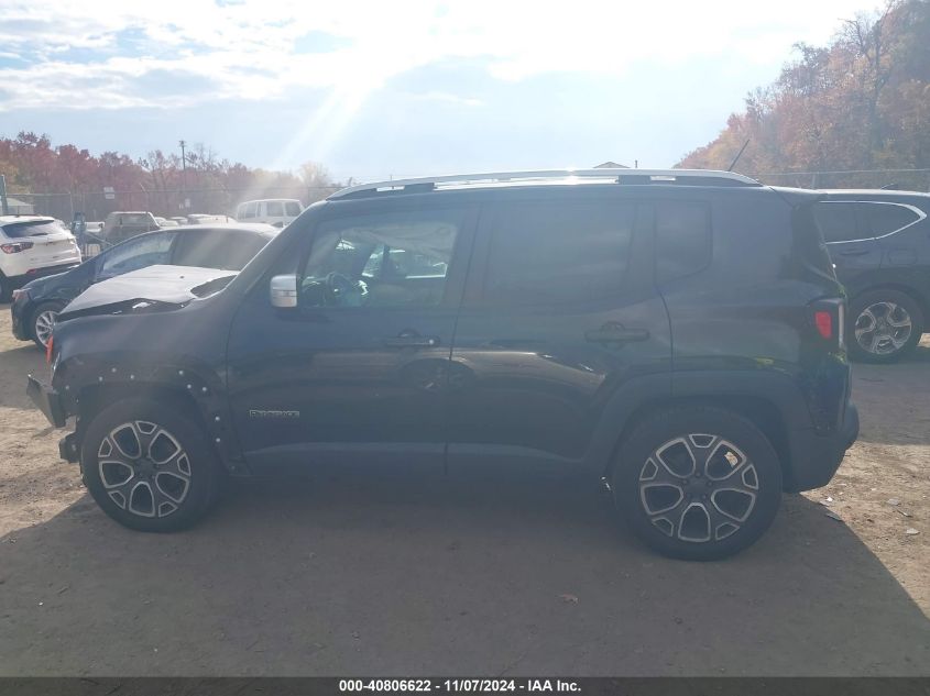 2017 Jeep Renegade Limited Fwd VIN: ZACCJADB7HPE38726 Lot: 40806622