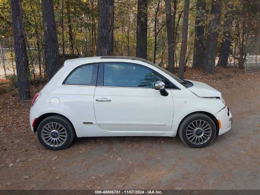 2012 Fiat 500 Lounge VIN: 3C3CFFCR6CT118512 Lot: 40806781