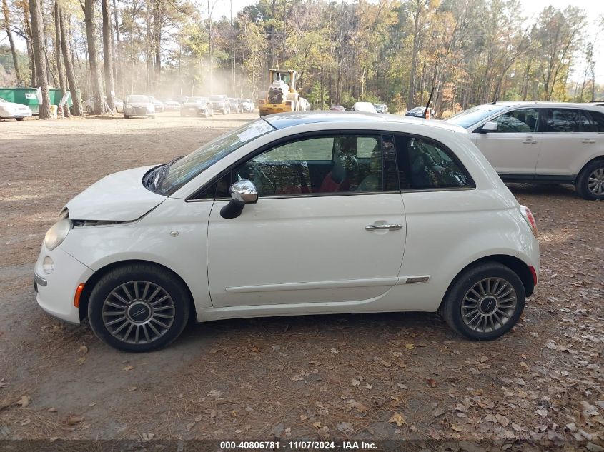 2012 Fiat 500 Lounge VIN: 3C3CFFCR6CT118512 Lot: 40806781