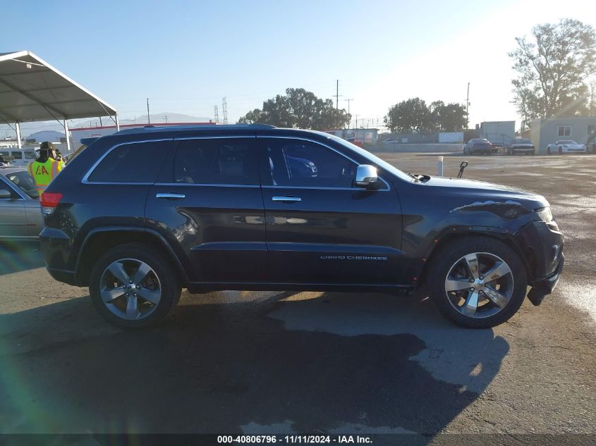 2014 Jeep Grand Cherokee Overland VIN: 1C4RJECT0EC201992 Lot: 40806796