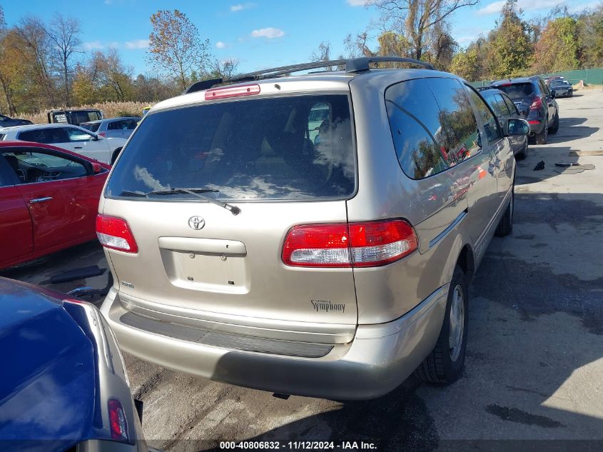 2002 Toyota Sienna Le VIN: 4T3ZF13C52U503314 Lot: 40806832