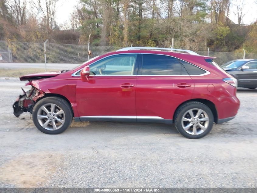 2012 Lexus Rx 350 VIN: 2T2ZK1BA7CC069996 Lot: 40806869