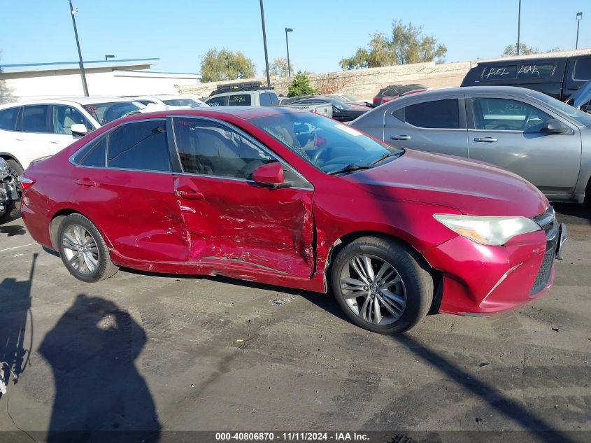 2015 Toyota Camry Se VIN: 4T1BF1FK8FU883249 Lot: 40806870