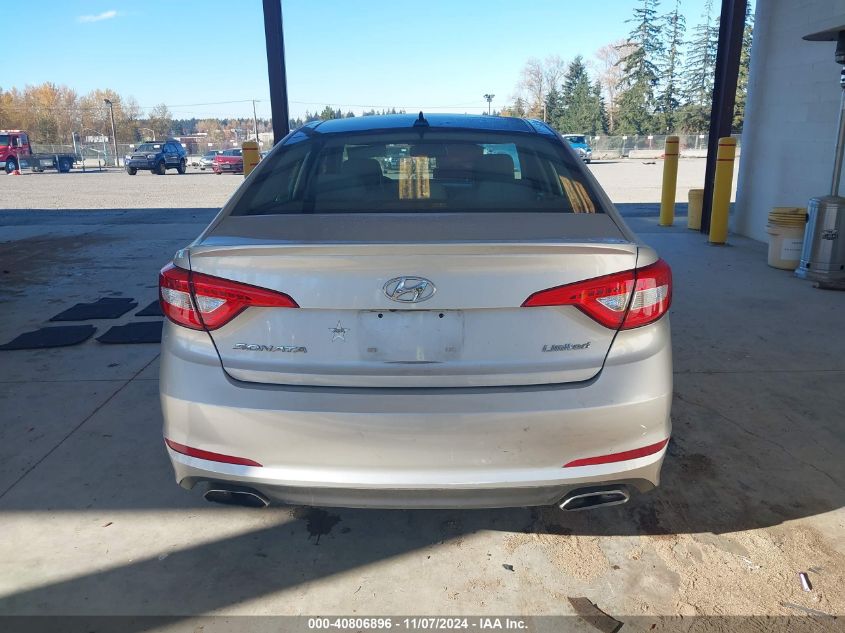 2016 Hyundai Sonata Limited VIN: 5NPE34AFXGH414973 Lot: 40806896