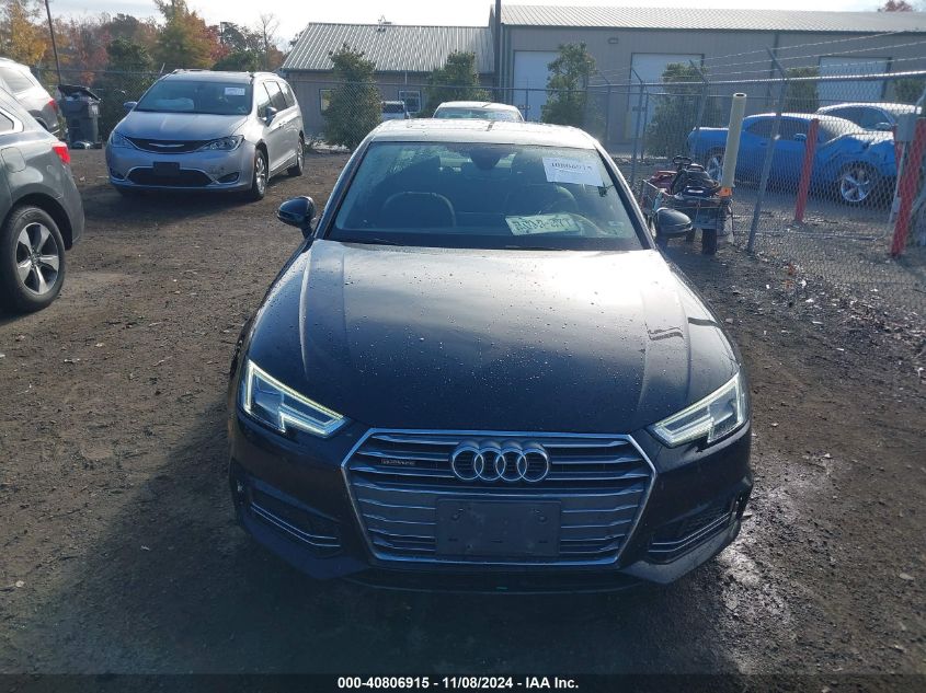 2018 Audi A4 2.0T Premium VIN: WAUENAF4XJN020121 Lot: 40806915