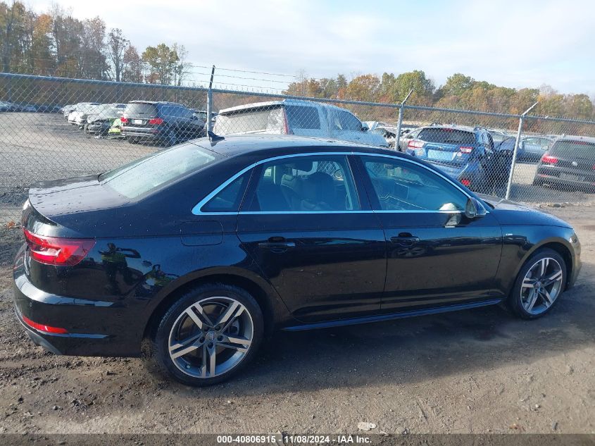 2018 Audi A4 2.0T Premium VIN: WAUENAF4XJN020121 Lot: 40806915