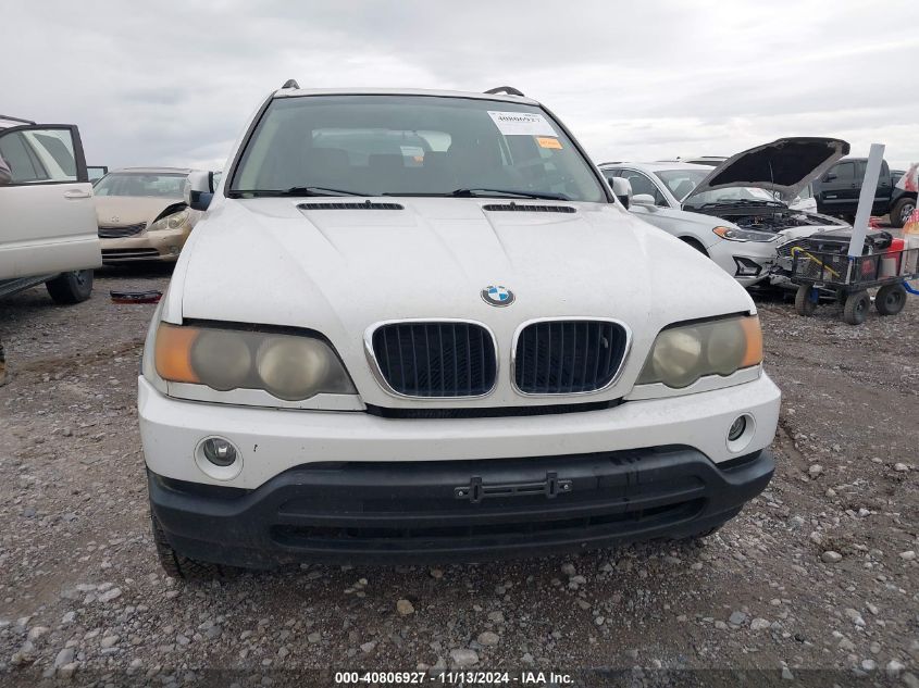 2003 BMW X5 3.0I VIN: 5UXFA53523LV89260 Lot: 40806927